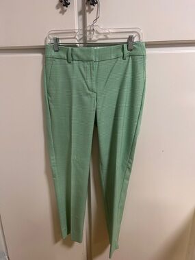 Talbots Green Plaid Hampshire Ankle Pants NWT 2P